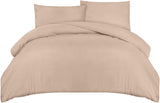 1 x RAW Customer Returns Utopia Bedding bed linen 200x200 set - microfiber duvet cover 200x200 cm 2 pillowcases 50x75 cm - beige - RRP €16.99