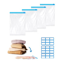 2 x Brand New Vacuum bag set travel, storage bag travel vacuum, 4 pieces travel compression bags for rolling, compression bag reusable vacuum, travel compression bag for rolling up, 60x40CM - RRP €15.04