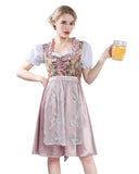 1 x RAW Customer Returns FCCAM Dirndl women s traditional dress women s dirndl for women includes dirndl blouse women s traditional dress apron dirndl complete set cheap, dirndl women pink XL - RRP €47.38