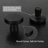 1 x RAW Customer Returns LONTAN Pack of 20 cabinet knobs, matt black, furniture knobs, drawer knobs, modern furniture knobs, round door knobs, kitchen knobs, knobs, cabinet furniture knobs, drawer knobs, brushed, one hole - RRP €39.31