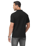 1 x RAW Customer Returns HMIYA Men s Polo Shirt Short Sleeve Polo Shirt Logo, Black, 4XL - RRP €28.21