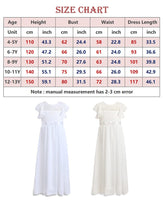 1 x RAW Customer Returns TYHTYM Flower Girl Dress Pageant Wedding Lace Dress Ball Gown Ball Gown Girls Party Dress Flutter Sleeve White 8-9 years, pink  - RRP €39.99