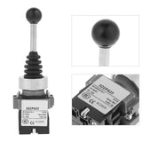 3 x RAW Customer Returns Joystick Switch, Rocker Button 1 Piece Xd2pa22cr 2no 2-position Spring Return Momentary Joy Stick Joystick Switch, 0 380 V AC 50 Hz 0 220v DC - RRP €33.15