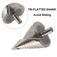 1 x RAW Customer Returns OCGIG HSS Step Drill Bit Spiral Conical Countersink for Drilling 6-60mm - RRP €29.84