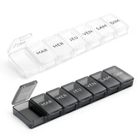 1 x RAW Customer Returns Opret 7 Day Pill Box - Pill Box Medicine Box Unique Design Easy Open Pill Case 2 Pack  - RRP €22.8