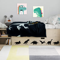 2 x Brand New Dinosaur Wall Stickers, Kids Room Wall Art, Nursery Decor, Dino Stickers, Removable Vinyl Pattern, Bedroom Mural, Baby Bedroom Decoration, Living Room - RRP €40.8