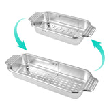 1 x RAW Customer Returns Extendable strainer for the sink Stainless steel kitchen organizer variable strainer basket for washing vegetables and fruit and draining pasta Camping dishes - RRP €23.99