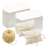 1 x RAW Customer Returns Pack of 100 Jute Rope Wedding Favor Gift Boxes for Christmas Candy Jewelry Walnut Wedding - RRP €22.8