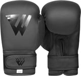 1 x RAW Customer Returns WFX Kids Boxing Gloves for Children 2 4 170g Training MMA Boys Girls Punching Bag Kickboxing Muay Thai Youth Junior Matte Black Gloves Gift for Kids 170g, Black  - RRP €17.95