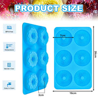 17 x Brand New BUZIFU 3 Pieces Donuts Silicone Mold Donut Baking Mold 6 Cavity Donut Mold Cake Mold Silicone Donut Molds Heat Resistant Silicone Baking Mold Donuts Baking Mold Donut Baking Mold for Cookies Bagel Muffin - RRP €199.92