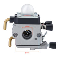 1 x RAW Customer Returns Savior Carburetor for STIHL FS55 FS38 FS55R FS55RC HL45 KM55 FS75 FS80 FR85 FH75 FC55 FC75 HT70 HT75 C1Q-S63 C1Q-S69 41371200608 Engine Cutter with Gasket Spark Plug Sponge Filter Hose - RRP €17.99