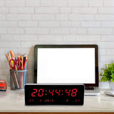 1 x RAW Customer Returns Ejoyous Digital LED Wall Clock, Large Wall Clocks with Time and Temperature Digital Clock with LED Display, for Decorative Apartment Kitchen Office School Clock 36 13 3cm-Digital Calendar Temperature for Week  - RRP €42.09