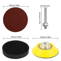 1 x RAW Customer Returns JaneYi Pack of 240 sandpaper Velcro 50 mm sanding discs round grit 60 80 120 180 240 320 400 600 800 1000 2000 3000 polishing pad adapter sanding attachment for cordless screwdriver drill - RRP €16.37