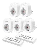 1 x RAW Customer Returns DEWENWILS Wireless Socket with Remote Control, Plug-In On Off Wireless Wall Switch, No Cable Required, 2300W, Expandable Light Switch for Holiday Decoration, 30M Range, White - RRP €35.99