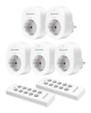 1 x RAW Customer Returns DEWENWILS Wireless Socket with Remote Control, Plug-In On Off Wireless Wall Switch, No Cable Required, 2300W, Expandable Light Switch for Holiday Decoration, 30M Range, White - RRP €32.66