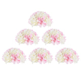 1 x Brand New BLOSMON Hydrangea Artificial Flowers Artificial Flowers Wedding Decoration 6 Pieces White Pink Fake Flowers Silk Flowers for Centerpiece Table Decoration Flower Ball Bouquet Artificial Arrangements Home Celebration Decoration - RRP €47.98