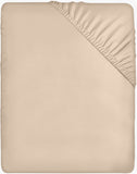 1 x RAW Customer Returns Utopia Bedding - Fitted Sheet 90x190cm - Beige - Brushed Polyester Microfiber Fitted Sheet - 35cm Deep Pocket - RRP €12.38