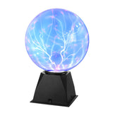 1 x RAW Customer Returns LEDMOMO Plasma Ball Magic Plasma Ball Blue Light Flashes Touch Sensitive Lamp 8 Inch - RRP €55.09