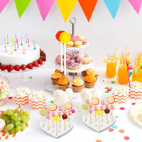 1 x RAW Customer Returns FYting 2 Pieces Lollipop Holders, Acrylic Cake Pop Sticks with 100 Cake Pops, Perfect for Weddings, Birthdays, Dessert Tables, Baby Showers, Halloween, Christmas - RRP €22.8