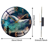 5 x Brand New Cooltto 10inch Modern Wall Clock Silent Non-Ticking Battery Operated Art Lens Quartz Movement Decorative Clocks for Bedroom Living Room - RRP €102.0