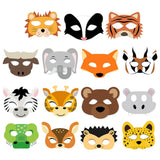 1 x RAW Customer Returns YGCHEN Animal Masks Paper Masks Children s Masks Party Masks Jungle Mask for Masquerade Halloween Christmas Children Cosplay Party 15 Pieces  - RRP €15.31