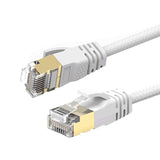 1 x RAW Customer Returns Reulin 4M Cat 7A Ultra Thin - Gigabit Ethernet Network Cable Speed up to 40G-1000 MHz Compatible with Cat5 Cat5e Cat6 Cat6a Cat7 Cat7A Switch Router Modem for High Speed Networks - RRP €8.45