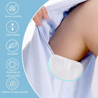 6 x Brand New Norhogo Armpit Absorbers, Underarm Pads, 100 Pack 50 Pairs for Men and Women, Anti Sweat Stains, Perfect Invisible Fit - RRP €70.86