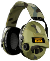 1 x RAW Customer Returns Sordin Pro-X LED hearing protection - 75302-X-08-S - active hunting hearing protection - EN 352 - gel cushion, camo band camo capsule - RRP €283.79