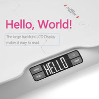 1 x RAW Customer Returns Bagail Baby Scale with Comfortable Safety Tray, Can Also Be Used as a Baby Scale, Pet Scale, Digital Baby Scale up to 30Kg - RRP €46.99