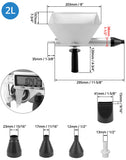 1 x RAW Customer Returns QWORK Electric Mortar Gun, Mortar Sprayer with 5 Replaceable Nozzles Plastic  - RRP €28.37