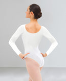 1 x RAW Customer Returns DANSHOW Ballet Women s Ballet Leotard Long Sleeve Solid Color Ballet Clothing Dance Leotard for Adults 4028-07-L  - RRP €23.99