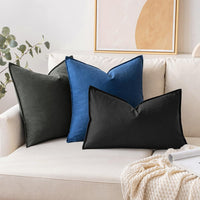 1 x RAW Customer Returns MIULEE Cushion Cover Pillow Case Throw Pillow Linen Cotton Decorative Pillowcases Washable Sofa Cushion with Hidden Zipper for Living Room Bedroom Sofa Set of 2 30 x 50 cm Beige - RRP €18.0