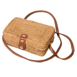 1 x RAW Customer Returns TENDYCOCO 2 Pieces Rattan Bag Women s Handbag Clutch Boho Leather Bag Rattan Fabric Rattan Bag with Shoulder Strap Boho Fabric Shoulder Bag, as shown in the picture., 19x13cm - RRP €58.8