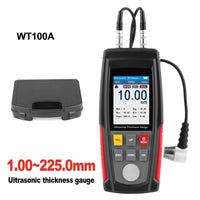 1 x RAW Customer Returns BuyWeek Ultrasonic Thickness Gauge, WT100A Digital Ultrasonic Thickness Gauge Handheld Ultrasonic Thickness Gauge Measuring Range 1-225 mm - RRP €120.29