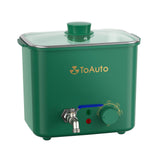 1 x RAW Customer Returns TOAUTO 4Qts Green Wax Melter for Candle Making - Electric Candle Wax Melting Pot with Quick Pour Valve Wax Temperature Control for Candle Makers Beginners AC 230V - RRP €80.66