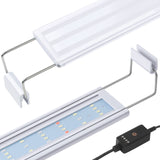 1 x RAW Customer Returns FEDOUR Full Spectrum LED Aquarium Light 30-50cm Classic Aquarium Light with Timer, Aquarium Plant Light with Stable Extendable Holders - RRP €13.08