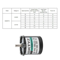 1 x RAW Customer Returns XD-60KTYZ 14W Gear Motor Micro Conditional Access Module DIY Generator Accessories Permanent Magnet Reduction Motor for Micro Machinery 220V-20rpm min  - RRP €23.24