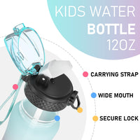 1 x RAW Customer Returns GOPPUS 350ml 12oz Children s Water Bottle with Straw Water Bottle for Carbonated Drinks BPA-free Children s Drinking Bottles with Time Marking for Girls Leak-proof Bottle Kids Water Bottle - RRP €10.56