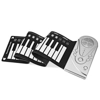 1 x RAW Customer Returns Tongdejing 49-Key Roll-up Piano, Portable Folding Electric Keyboard Flexible Folding Keyboard for Beginners and Children - RRP €35.84