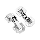 1 x RAW Customer Returns LIKERIANY Small screw-on hinge with spring 90 degree hinge without cup hole for corner stop and inboard stop door hinges kitchen cabinet wardrobe light cabinet door furniture 10 pieces - RRP €11.09