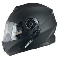 1 x RAW Customer Returns ACERBIS Helmet Serel 22.06 Matte Black Size L 59 60 Modular Helmet with Sunglasses Fully approved - RRP €100.0