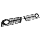 1 x RAW Customer Returns Fog Light Cover, 2pcs ABS Plastic Front Bumper Fog Light Grille Cover Trim Black Glossy Replacement for TT 8J Standard Bumper 2006-2014 Grille - RRP €94.27