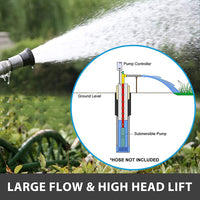 1 x RAW Customer Returns ZYIY 12V DC 250W 25m 4000l h Deep Well Submersible Pump Stainless Steel Submersible Water Pump 3In 1Out Used for agricultural industry irrigation - RRP €135.99