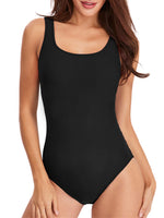 1 x RAW Customer Returns PANAX Professional Women s Swimsuit - Sporty Swimsuit with Removable and Preformed Softcups All Black, Size XXL - RRP €30.05