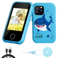 1 x RAW Customer Returns 3T6B Children s Mobile Phone Toy, Children s Camera in Smartphone Format with MP3 Player, Dual Camera, Touch Screen and Games, Christmas and New Year s Birthday Gifts for 3-10 Boys and Girls - RRP €45.99