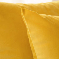 1 x RAW Customer Returns MIULEE Set of 2 Velvet Cushion Covers Pillow Case Sofa Cushion Decorative Throw Pillows Couch Cushions with Hidden Zipper Sofa Bedroom 26 x 26 Inch 65 x 65 cm Lemon Yellow - RRP €23.99