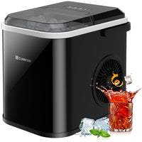 1 x RAW Customer Returns Ice cube machine, 120W ice cube maker 8 ice cubes in 6 minutes, 12kg 24h, LED display ice maker machine with infrared sensor self-cleaning - RRP €89.99