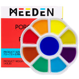 1 x RAW Customer Returns MEEDEN Mixing Palette Ceramic, 9-Well Studio Porcelain Tray, Artist Mixing Paint Tray 19 cm for Watercolor Gouache Painting - RRP €16.08