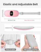 1 x RAW Customer Returns iDOO Period Heat Belt, Mother s Day Gifts for Mom Women Heating Pad Wireless, Electric Heat Belt with 3 Temperature Modes and Massage Modes, Abdomen Heat Belt with Auto-OFF, Pink - RRP €25.99