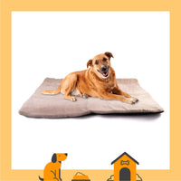 1 x RAW Customer Returns vitazoo Large Thermal Blanket for Dogs - 100 x 70cm - Warm and Non-Slip Padded Dog Bed - Thermal and Machine Washable Blankets - Gray - RRP €22.18